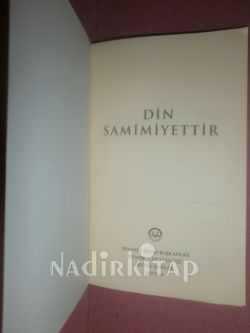 DİN SAMİMİYETTİR