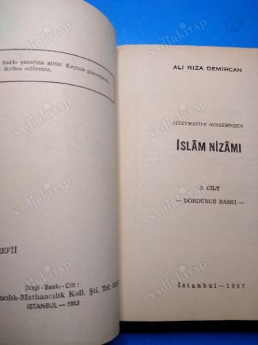 İSLAM NİZAMI 3.CİLT