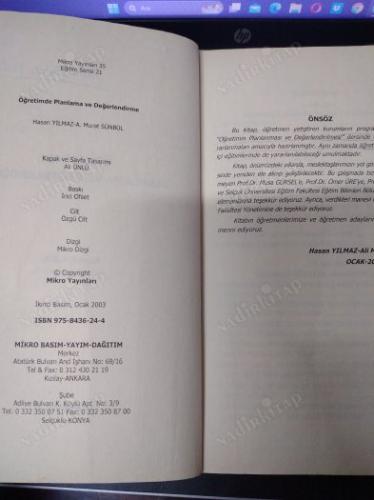 ÖĞRETİMDE PLANLAMA VE DEĞERLENDİRME