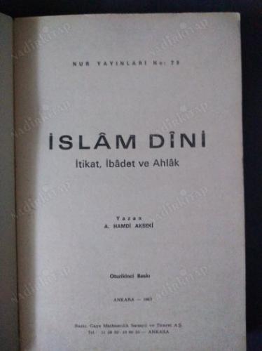 İSLAM DİNİ İTİKAT, İBADET, AHLAK