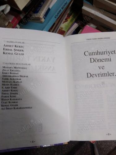 TANZİMATTAN CUMHURİYET'E CUMHURİYET'TEN GÜNÜMÜZE YAKIN TARİH ANSİKLOPEDİSİ 3. CİLT