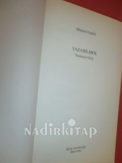 YAZABİLMEK YAZMAYA GİRİŞ