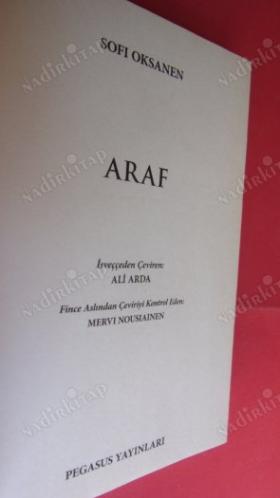 ARAF*BİRİNCİ BASKI**