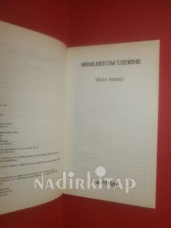 MEMLEKETİM ÜZERİNE