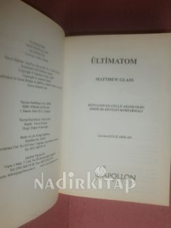 ÜLTİMATOM* BİRİNCİ BASKI**