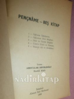 PENÇNAME - BEŞ KİTAP