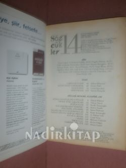 SÖZCÜKLER .SAYI.14.TEMMUZ-AĞUSTOS. 2008