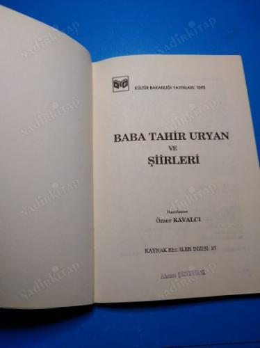 BABA TAHİR URYAN VE ŞİİRLERİ