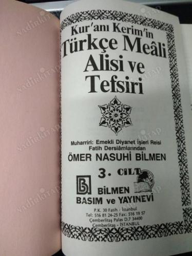 KUR'AN-I KERİM'İN TÜRKÇE MEALİ ALİSİ ve TEFSİRİ 3. CİLT