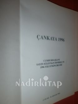 1996 Çankaya Cumhurbaşkanı Sayın Süleyman Demirel'in 1996 Yılı Etkinlikleri