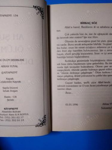 AH ŞU ÖLÜM DEDİKLERİ