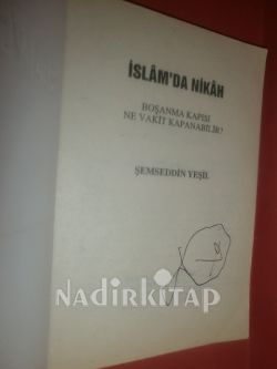 İSLAM'DA NİKAH VE BOŞANMA