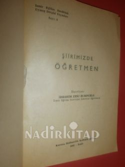 ŞİİRİMİZDE ÖĞRETMEN