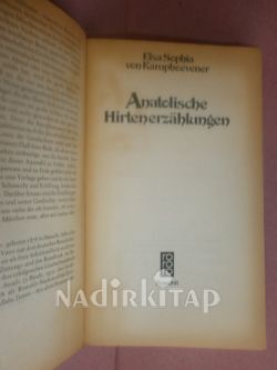 ANATOLİSCBE HİRTENEZABLUNGEN