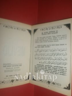Günümüzde Okunan Tam MEVLİD'i Şerif
