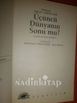 ÜÇÜNCÜ DÜNYANIN SONU MU* 1. BASIM