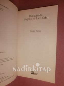 RAMAZANDA SAĞLIKLI VE İNCE KALIN * 1. BASIM