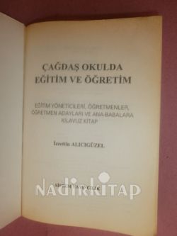 ÇAĞDAŞ OKULDA EĞİTİM VE ÖĞRETİM / 3 BASIM