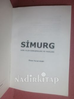SİMURG 40 YILIN KONUŞMA VE YAZILARI