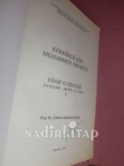 YUSUF İLE ZÜLEYHA CİLT 1-2- TAKIM / İMZALI ..