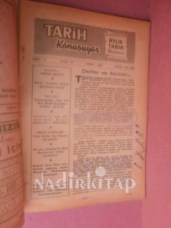 TARİH KONUŞUYOR AYLIK TARİH MECMUASI CİLT:5. SAYI 27. NİSAN .1966