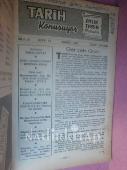 TARİH KONUŞUYOR AYLIK TARİH MECMUASI CİLT:4..SAYI.22. KASIM.1965
