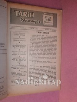 TARİH KONUŞUYOR AYLIK TARİH MECMUASI CİLT:2-.SAYI.9 EKİM 1964
