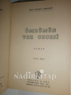 ÖMRÜMÜN TEK GECESİ
