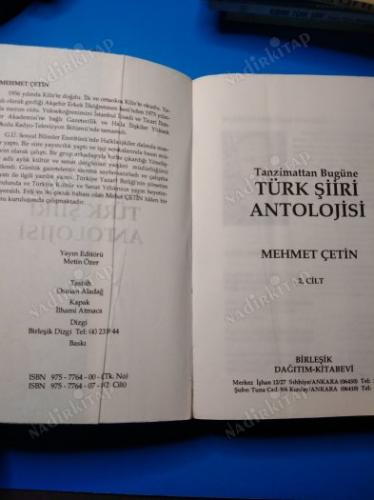 TANZİMATTAN BUGÜNE TÜRK ŞİİRİ ANTOLOJİSİ (CİLT 2)