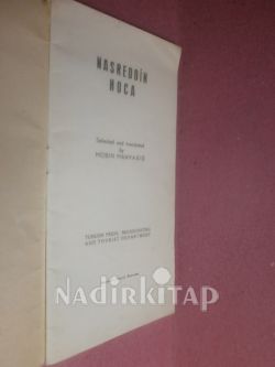 NASREDDİN HOCA / SELECTED AND TRANSLATED