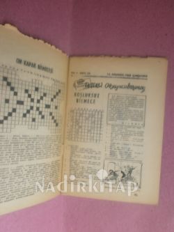 HAFTALIK BİLMECE DERGİSİ / SAYI-13 AĞUSTOS --1958