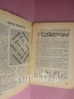 HAFTALIK BİLMECE DERGİSİ / SAYI-13 AĞUSTOS --1958