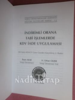 İNDİRİMLİ ORANA TABİ İŞLEMLERDE KDV İADE UYGULAMASI