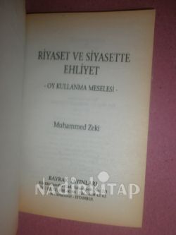 RİYASET VE SİYASETTE EHLİYET