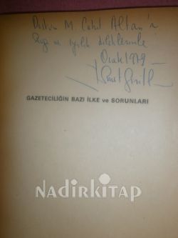 GAZETECİLİĞİN BAZI İLKE VE SORUNLARI ( İMZALI )
