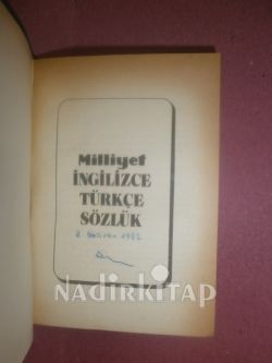 İNGİLİZCE TÜRKÇE SÖZLÜK