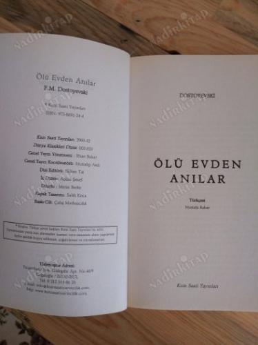 Ölü Evinden Anılar