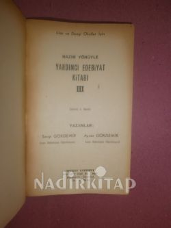 Yardımcı Edebiyat Kitabı Lise:3 / Lise ve Dengi Okullar İçin Nazım ve Nesir Yönüyle