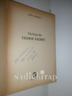 TÜRKİYE'DE YAZARIN KAZANCI (İMZALI)