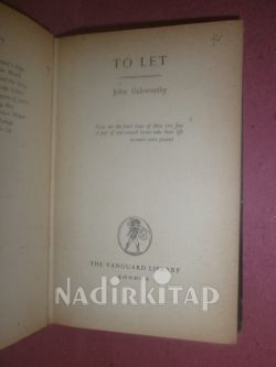 THE VANGUARD LIBRARY TO LET CHARLES SCRIBNER
