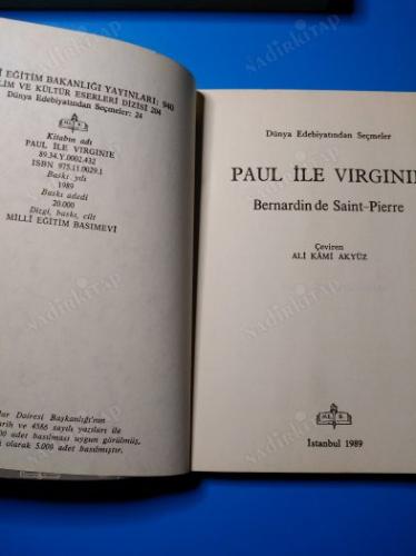 DÜNYA EDEBİYATINDAN SEÇMELER - PAUL İLE VİRGİNİE