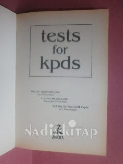 TESTS FOR KPDS DE BAŞARİ İÇİN HER YÖNÜYLE HAZIRLIK