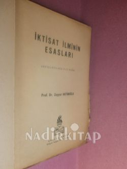 İKTİSAT İLMİNİN ESASLARI