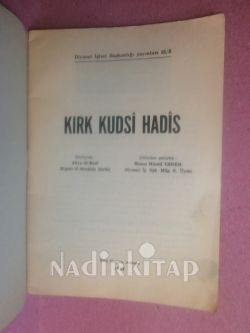 KIRK KUDSİ HADİS