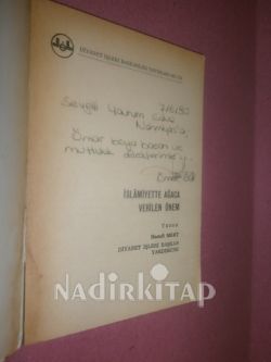 İSLAMİYETTE AĞACA VERİLEN ÖNEM-İMZALI