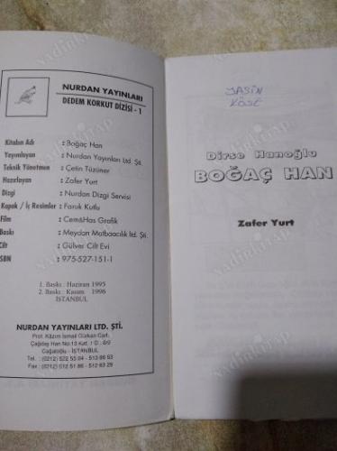 DEDEM KORKUT ÖYKÜLERİ * BOĞAÇ HAN