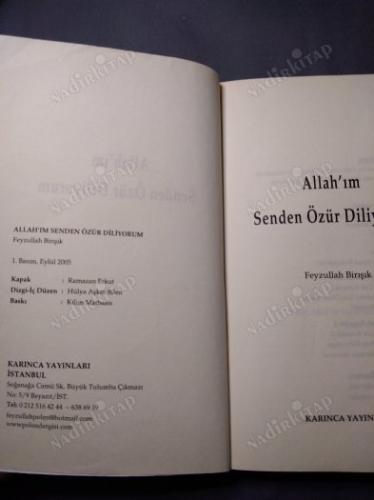 ALLAHIM SENDEN ÖZÜR DİLİYORUM