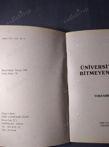 ÜNİVERSİTELER : BİTMEYEN ŞARKI