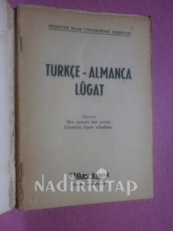 TÜRKÇE-ALMANCA LÜGAT