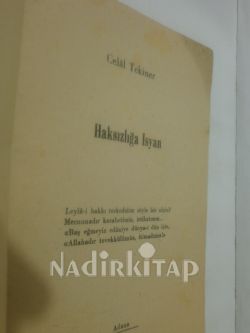 HAKSIZLIĞA ISYAN